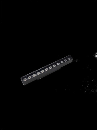 Трековый линейный светильник направленного света Hesby Lighting ElDeko 220мм-3000К, 12Вт, черный HSBL_0146