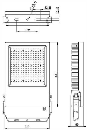 Прожектор светодиодный Deko-Light Atik 300W 4000K 732102