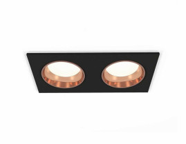 Комплект встраиваемого светильника Ambrella light Techno Spot XC6526005 SBK/PPG черный песок/золото розовое полированное (C6526, N6114)