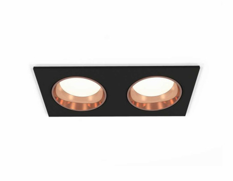 Комплект встраиваемого светильника Ambrella light Techno Spot XC6526005 SBK/PPG черный песок/золото розовое полированное (C6526, N6114)