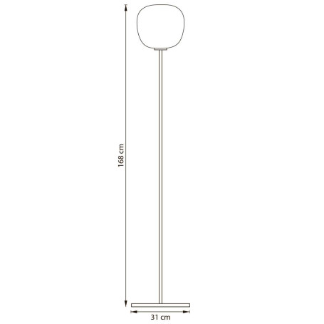 Торшер 1x12W(led) E27 белый/матовый Grazia Lightstar 608716