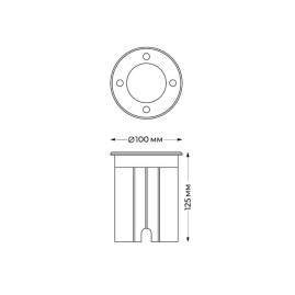 Грунтовый светильник Italline IT8308