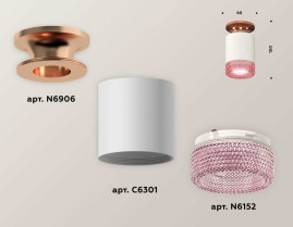 Комплект потолочного светильника Ambrella light Techno Spot XC (N6906, C6301, N6152) XS6301202