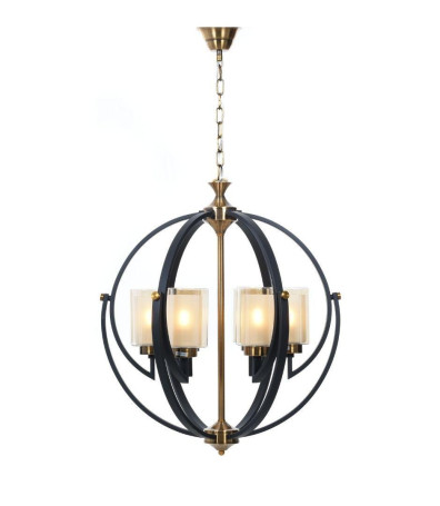 Подвесная люстра Lumina Deco Bergen LDP 1232-6 BK+MD