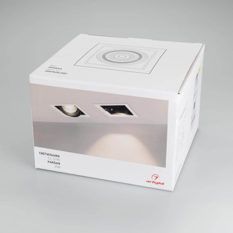 Встраиваемый светодиодный светильник Arlight CL-Kardan-S190x190-25W Warm3000 024985