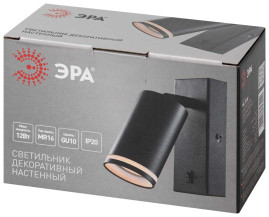 Настенный cветильник ЭРА WL19 BK GU10 MR16 IP20 Б0056360