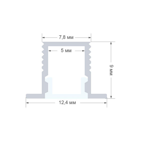 Профиль встраиваемый Apeyron 08-39