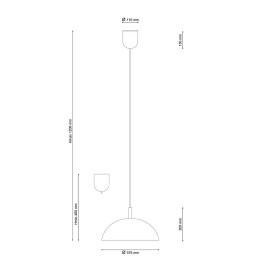 Подвесной светильник Lucia Tucci Palla 1090.1 Bianco