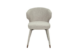 Стул обеденный шенилл белый