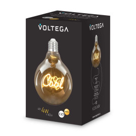 Лампа светодиодная филаментная Voltega 271 E27 4W 2500K желтая 8554