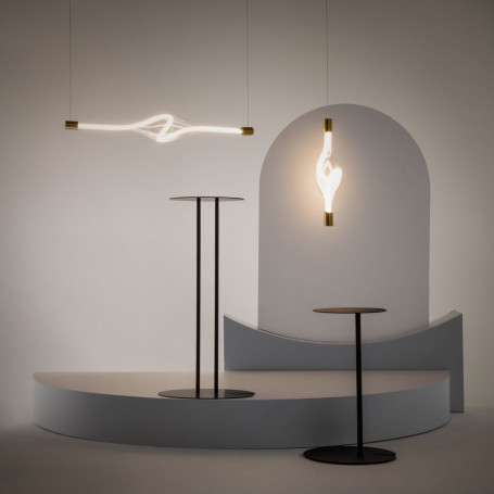 Подвесной светодиодный светильник Maytoni Loop MOD290PL-L14BS3K