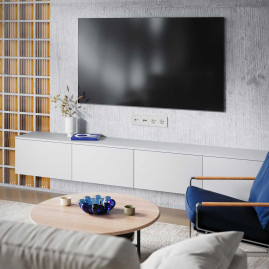 Накладка для розетки TV+RJ45 кат. 6, S70 (хлопок) Voltum VLS002713