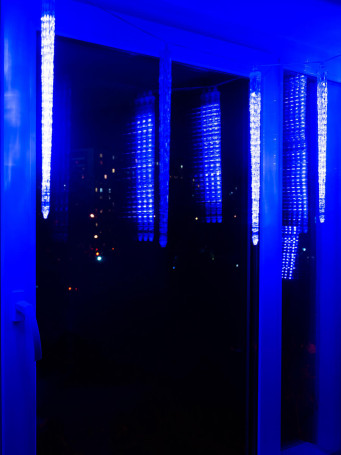 Светодиодная гирлянда Uniel занавес Сосульки 220V синий ULD-E3005-300/DTK BLUE IP44 ICICLE 11125