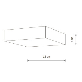 Потолочный cветильник Nowodvorski Lid Square Led White 10421