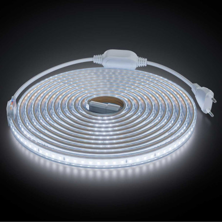 Комплект светодиодной влагозащищенной ленты OGM 6W/m 120LED/m 2835SMD холодный белый 5M SL-67
