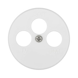 Накладка LK Studio для розетки TV+FM+SAT, 3 отверстия , бел., LK Vintage 885404-1