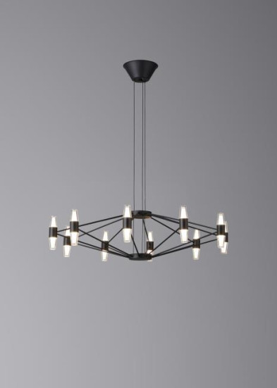 Люстра подвесная Alfa Light F3024-62 BLACK