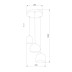 Подвесная люстра TK Lighting 2827 Tempre