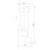 Подвесная люстра TK Lighting 2827 Tempre