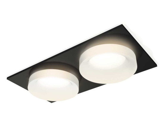 Комплект встраиваемого светильника Ambrella light Techno Spot XC7636044 SBK/FR черный песок/белый матовый (C7636, N7165)