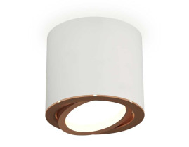 Комплект накладного светильника Ambrella light Techno Spot XS7401005 SWH/PPG белый песок/золото розовое полированное (C7401, N7005)