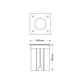 Грунтовый светильник Italline IT8310