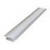 Профиль встраиваемый с рассеивателем серебро 1м.  Apeyron 08-06