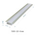 Профиль встраиваемый с рассеивателем серебро 1м.  Apeyron 08-06