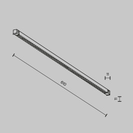 Трековый светильник Maytoni Technical EXILITY X Points TR241-2-12W4K-B