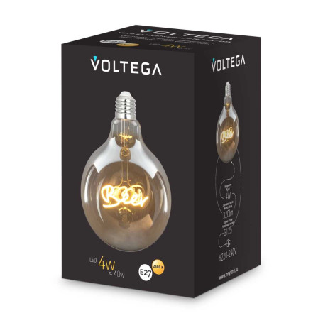 Лампа светодиодная филаментная Voltega 271 E27 4W 2500K желтая 8555