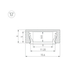 Профиль Arlight MIC-M-3000 ANOD 044542