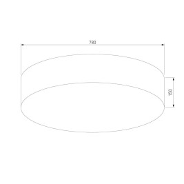 Потолочный светильник TK Lighting 5638 Rondo Linen