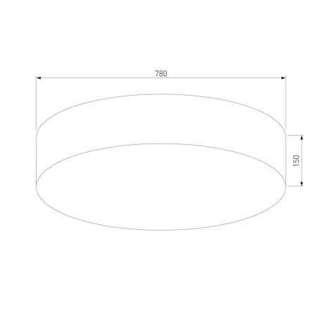Потолочный светильник TK Lighting 5638 Rondo Linen