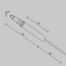 Ввод питания Maytoni Technical CA002PI-B