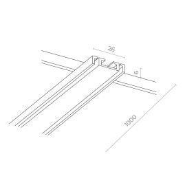 Шинопровод магнитный ST Luce Skyflat ST067.419.00
