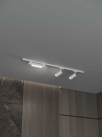 Накладная однофазная трековая система Hesby Lighting Skylite №5 со светильниками HSBL_kompl_S005_NI1W4K