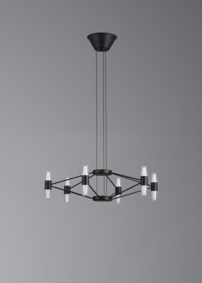 Люстра подвесная Alfa Light F3024-63 BLACK
