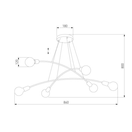 Подвесная люстра TK Lighting 2726 Helix