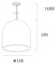 Подвесной светильник Deko-Light Concreto 342128
