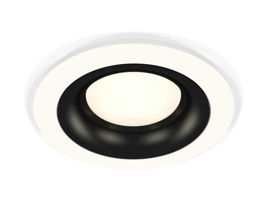 Комплект встраиваемого светильника Ambrella light Techno Spot XC7621002 SWH/PBK белый песок/черный полированный (C7621, N7011)