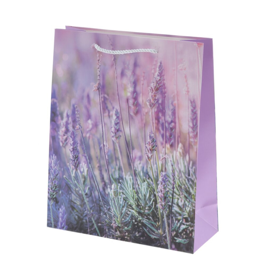 Пакет подарочный L (бумага 210г/м2, блок микс 12шт), L30 W12 H41,5 см, 4в.