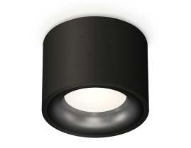 Комплект накладного светильника Ambrella light Techno Spot XS7511021 SBK/PBK черный песок/черный полированный (C7511, N7011)