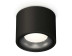 Комплект накладного светильника Ambrella light Techno Spot XS7511021 SBK/PBK черный песок/черный полированный (C7511, N7011)