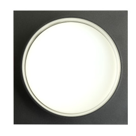 Светильник встраиваемый Feron DL701 потолочный GX70 черный квадрат 51096