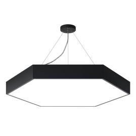 Подвесной светодиодный cветильник Geometria ЭРА Hexagon SPO-122-B-40K-066 66Вт 4000К черный Б0050553