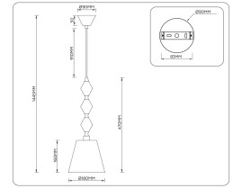 Люстра Ambrella Light HIGH LIGHT LH75405