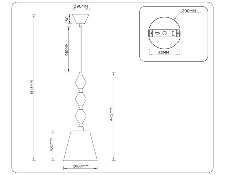 Люстра Ambrella Light HIGH LIGHT LH75405