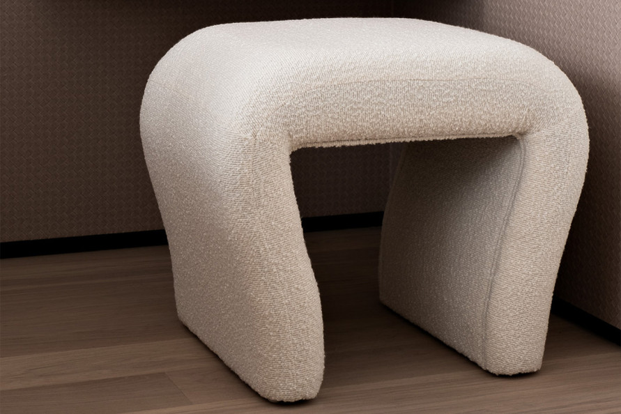 Пуф букле белый