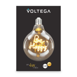 Лампа светодиодная филаментная Voltega 271 E27 4W 2500K желтая 8556