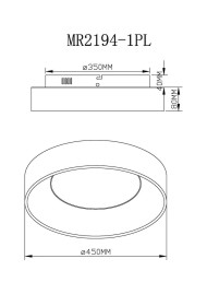 Потолочный светодиодный светильник MyFar Shannon MR2194-1PL